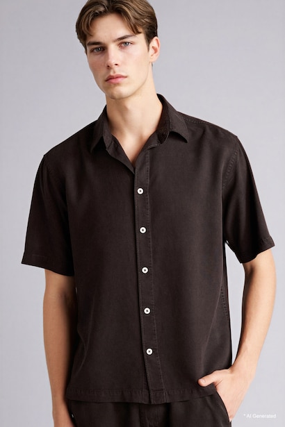 100% Cotton Regular Fit Premium Tencel Shirt