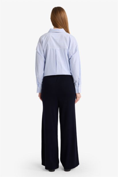Wide Leg Knitwear Trousers