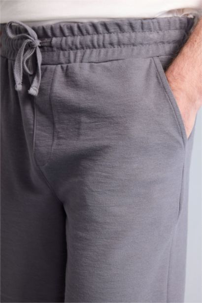 Regular Fit Beli Lastikli Şort