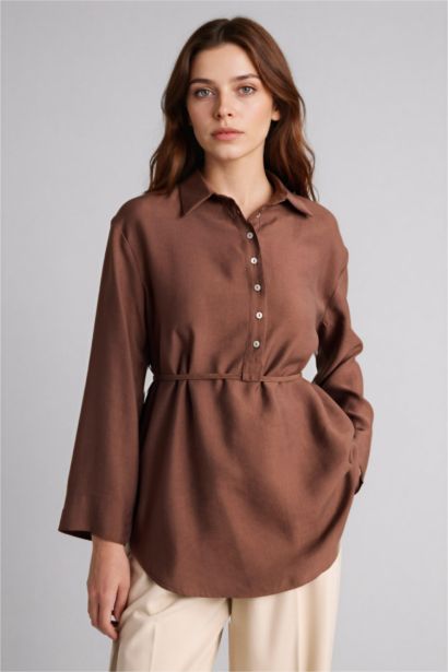 Regular Fit modal Long Sleeve Tunic