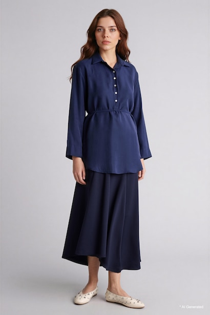 Regular Fit modal Long Sleeve Tunic
