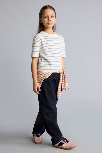 Girl Regular Fit Crew Neck Pullover