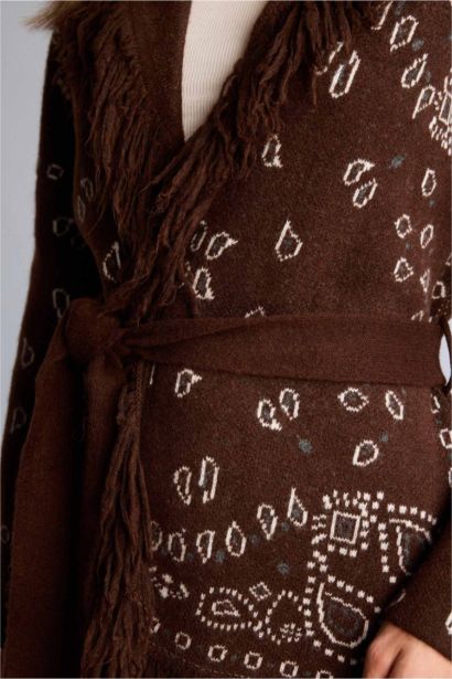 Oversize Fit Shawl Collar Knitwear Cardigan