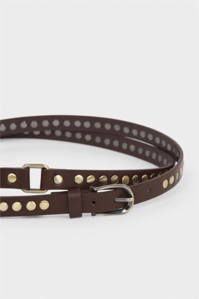 Kadın Suni Deri Günlük Kemer