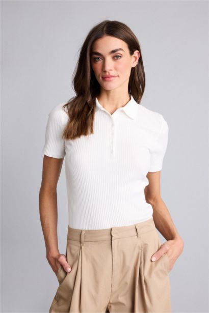 Woman Short Sleeve Polo T-Shirt