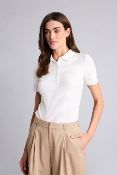 Woman Short Sleeve Polo T-Shirt