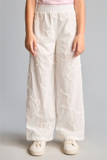 Wide Leg Brode Pantolon Kız Çocuk