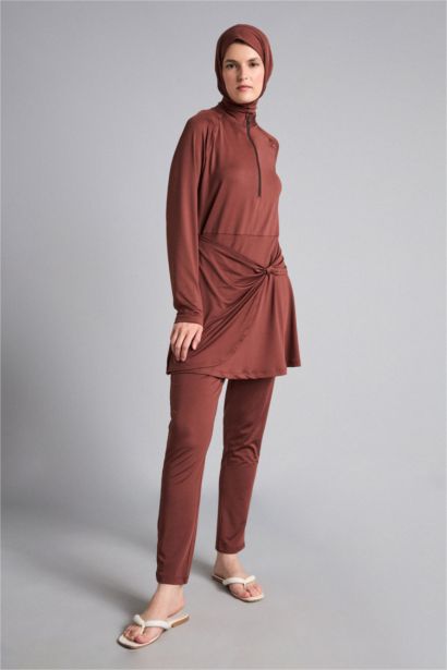 Regular Fit 4'Lü Burkini Mayo