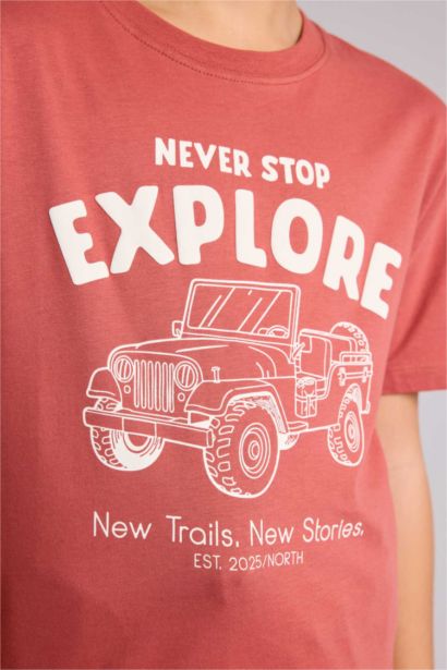 New Regular Fit Printed Short Sleeve T-Shirt