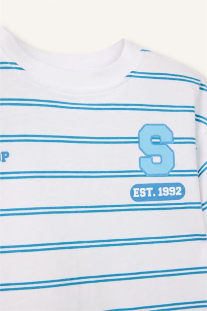 تيشيرت بيبي أولاد نص كم اوفر سايز