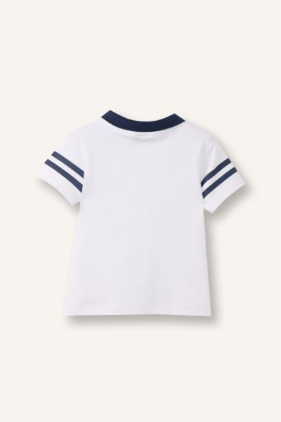 Baby Boy Oversize Fit Short Sleeve Polo T-Shirt