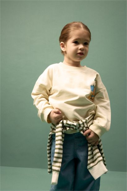 Baby Boy Oversize Back Print Sweatshirt