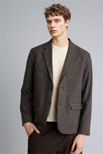 Regular Fit Lined Blazer