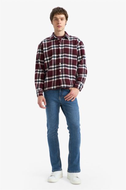 Boxy Fit Flannel Shirt