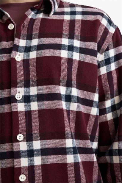 Boxy Fit Flannel Shirt
