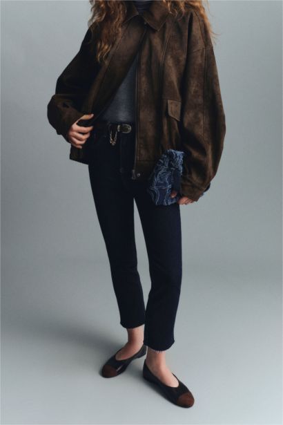 Crop Flare Fit High Waist Ankle Length Jeans