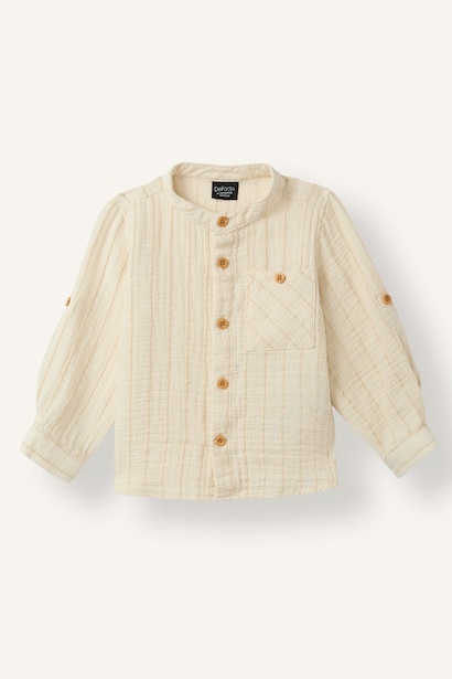 Baby Boy Muslin Long Sleeve Shirt