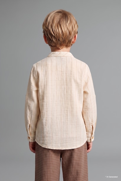 Baby Boy Long Sleeve Chiffon Shirt