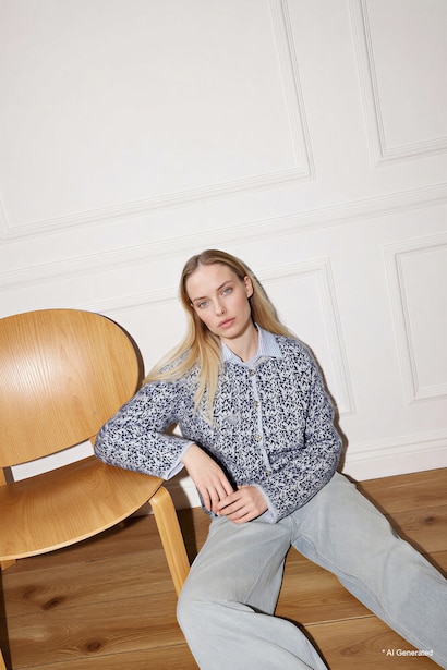 Regular Fit Crew Neck Knitwear Cardigan