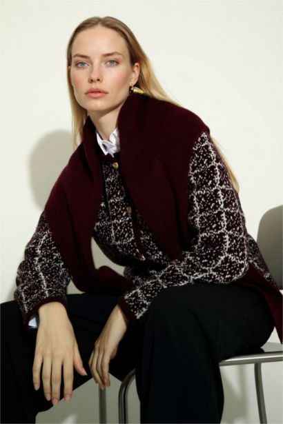 Regular Fit Crew Neck Knitwear Cardigan