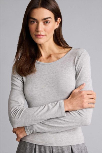 Crew Neck Long Sleeve Pajama Top