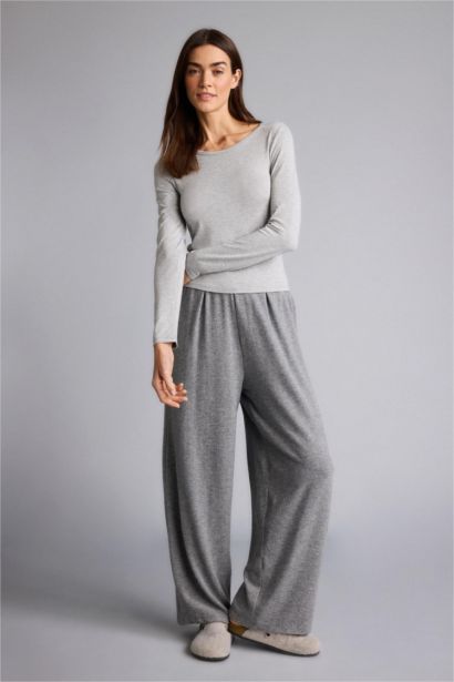 Crew Neck Long Sleeve Pajama Top