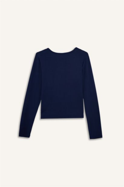 Crew Neck Long Sleeve Top