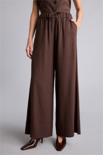 Normal Waist Wide Leg Trousers
