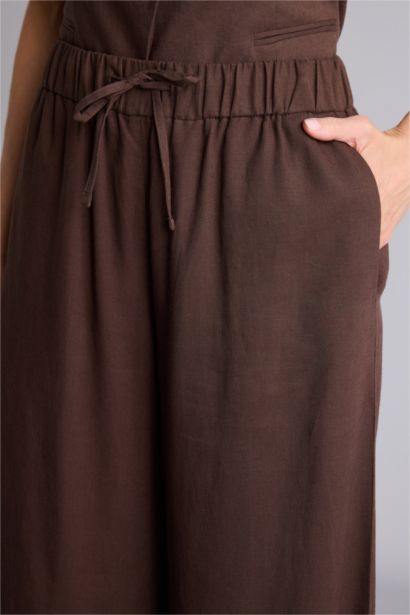 Normal Waist Wide Leg Trousers