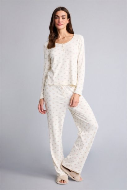 طقم قصة عادية كم طويل - قطعتين