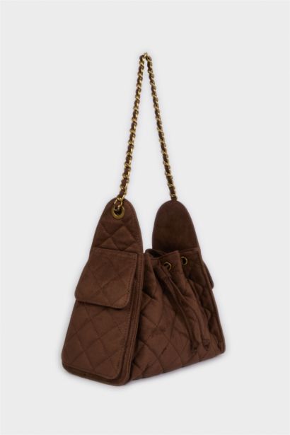 Kadın Süet Omuz Çantası