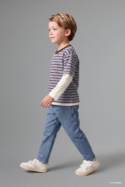 Baby Boy Stripped T-Shirt and Pants 2 Piece Set