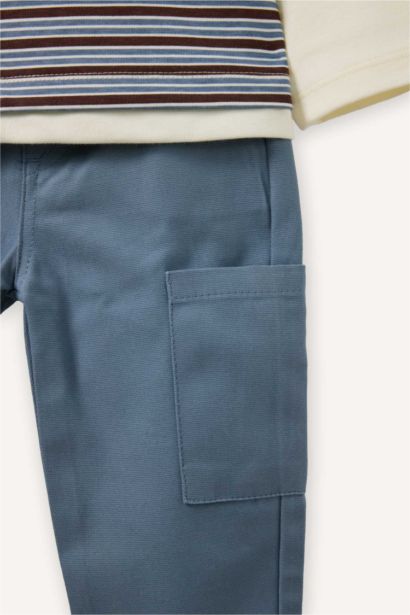 Ensemble T-shirt rayé et Pantalon pour bébé garçon