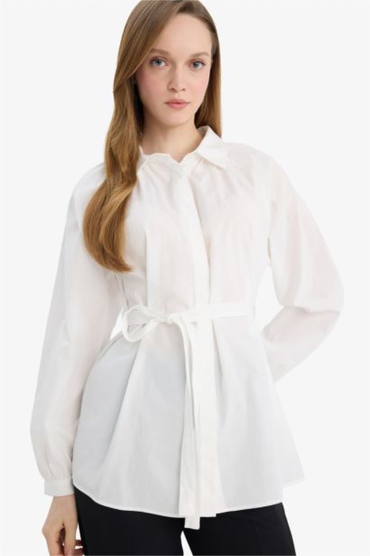 %100 Pamuk Relax Fıt Poplin Gömlek Tunik