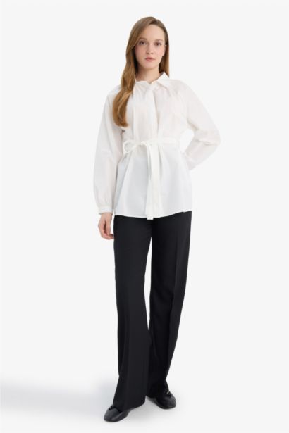 %100 Pamuk Relax Fıt Poplin Gömlek Tunik