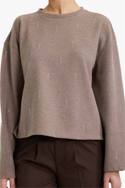 Relax Fit Crew Neck Long Sleeve T-Shirt