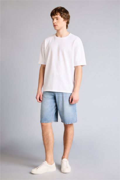 Baggy Fit джинс бермуд