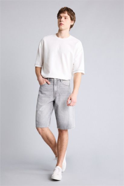 Джинсовые бермуды Baggy Fit