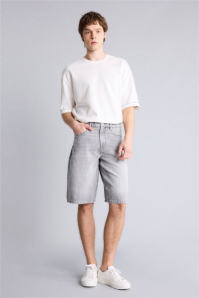 Джинсовые бермуды Baggy Fit