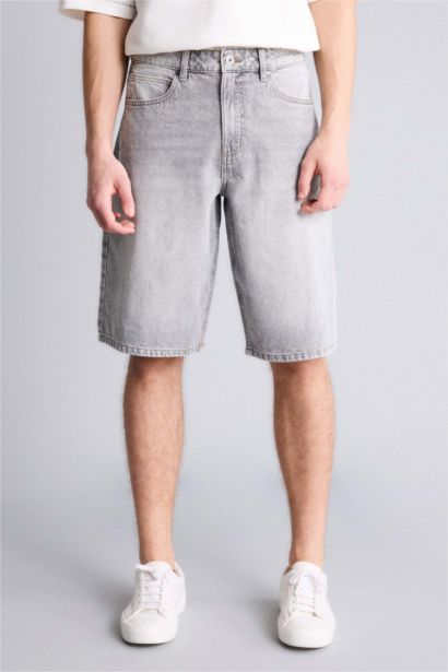 Джинсовые бермуды Baggy Fit