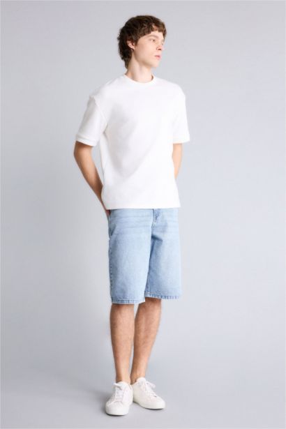 Джинсовые бермуды Baggy Fit