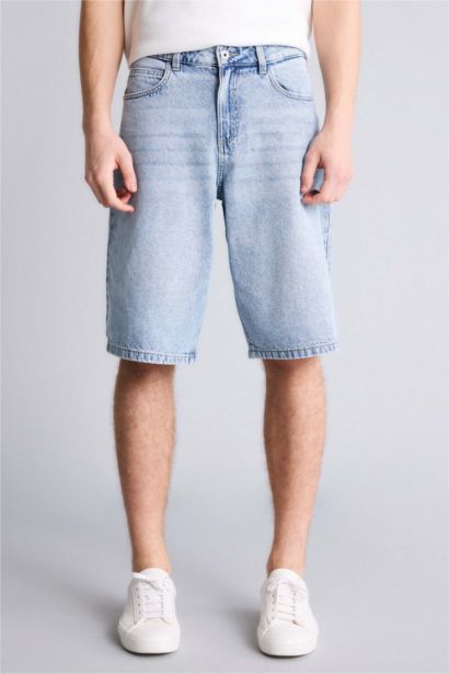 Джинсовые бермуды Baggy Fit