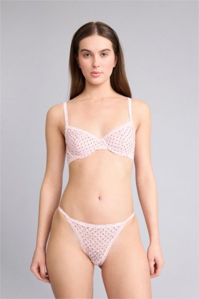 Lace Detailed Unpadded Underwired Bra