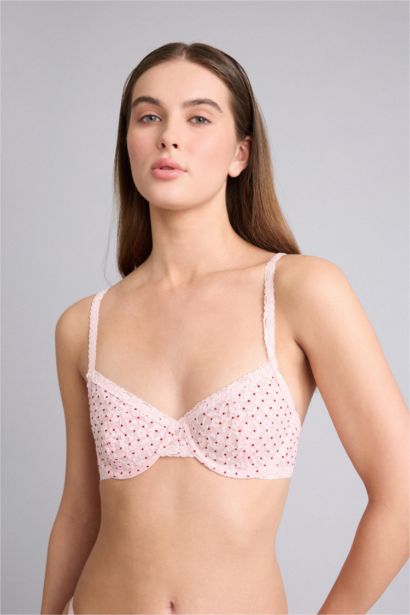 Lace Detailed Unpadded Underwired Bra