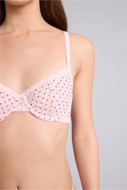 Lace Detailed Unpadded Underwired Bra