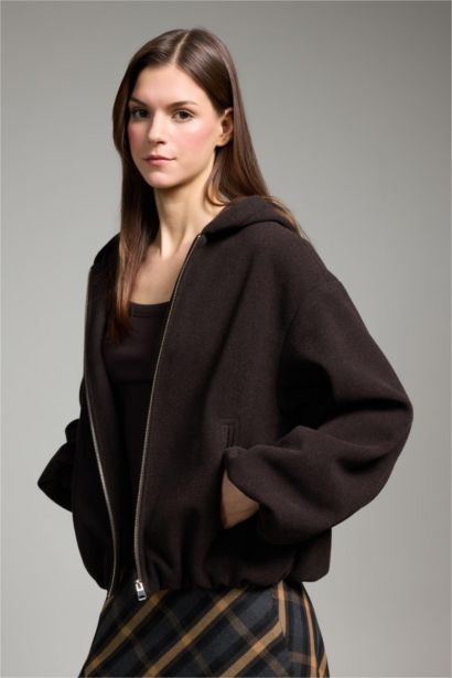 Regular Fit Kaşe Kaban
