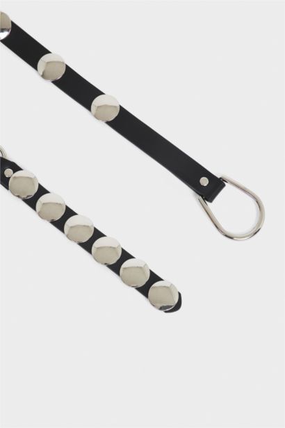 Kadın Oval Toka Suni Deri Günlük Kemer