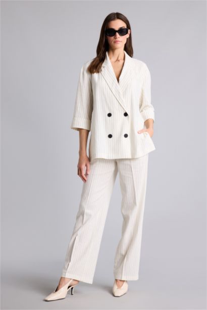 Normal Waist Wide Leg Trousers