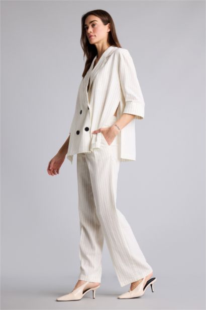 Normal Waist Wide Leg Trousers