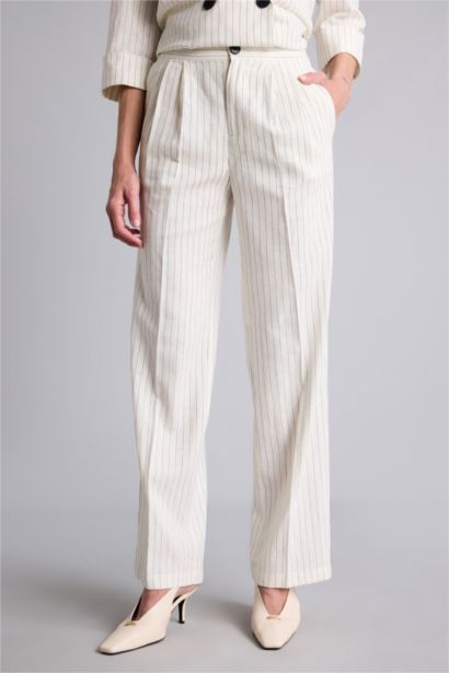 Normal Waist Wide Leg Trousers